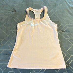 Nike Pink Fitted Tank Top for Active Wear